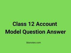 Class 12 Account Model Question Answer Class 12 Account Model Question Answer