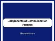 Components of Communication Process Components of Communication Process