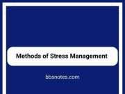 Methods of Stress Management Methods of Stress Management