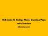 NEB Grade 12 Biology Model Question Paper with Solution NEB Grade 12 Biology Model Question Paper with Solution