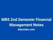 MBS 2nd Semester Financial Management Notes MBS 2nd Semester Financial Management Notes