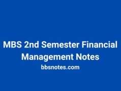 MBS 2nd Semester Financial Management Notes MBS 2nd Semester Financial Management Notes