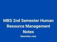MBS 2nd Semester Human Resource Management Notes Pdf MBS 2nd Semester Human Resource Management Notes Pdf