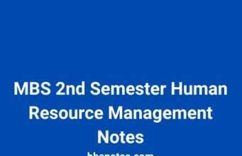 MBS 2nd Semester Human Resource Management Notes Pdf MBS 2nd Semester Human Resource Management Notes Pdf