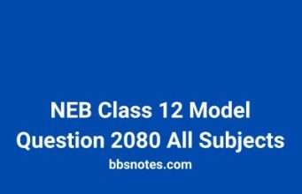 NEB Class 12 Model Question 2080 All Subjects NEB Class 12 Model Question 2080 All Subjects