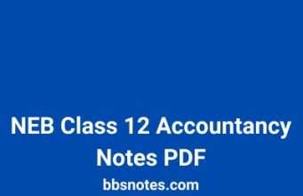 NEB Class 12 Accountancy Notes PDF NEB Class 12 Accountancy Notes PDF