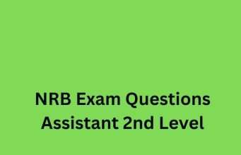 NRB Exam Questions Assistant 2nd Level NRB Exam Questions Assistant 2nd Level