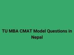 TU MBA CMAT Model Questions in Nepal TU MBA CMAT Model Questions in Nepal