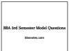 BBA 3rd Semester Model Questions PDF BBA 3rd Semester Model Questions PDF