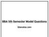 BBA 5th Semester Model Questions BBA 5th Semester Model Questions