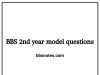 BBS 2nd year model questions pdf BBS 2nd year model questions pdf
