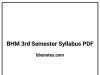 BHM 3rd Semester Syllabus PDF BHM 3rd Semester Syllabus PDF