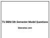 TU BBM 5th Semester Model Questions PDF TU BBM 5th Semester Model Questions PDF