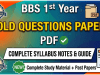 BBS 1st Year Old Questions Paper PDF BBS 1st Year Old Questions Paper PDF