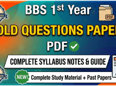 BBS 1st Year Old Questions Paper PDF BBS 1st Year Old Questions Paper PDF
