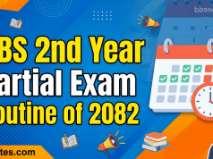 BBS 2nd Year Partail Exam Routine of 2082 BBS 2nd Year Partail Exam Routine of 2082