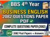 BBS 1st Year Business English 2082 Questions Paper PDF BBS 4th Year Business English 2082 Questions Paper PDF