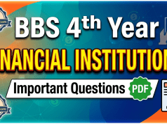 BBS 4th Year Financial Institutions Important Questions PDF BBS 4th Year Financial Institutions Important Questions PDF