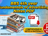 BBS 4th year Fundamentals of Advertising Notes PDF BBS 4th Year Fundamentals of Advertising 2081 Questions Paper with Answers