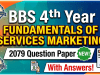 BBS 4th Year Fundamentals of Services Marketing 2079 Questions Paper BBS 4th Year Fundamentals of Services Marketing 2079 Questions Paper With Answers