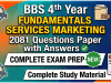 BBS 4th Year Fundamentals of Services Marketing 2081 Questions Paper BBS 4th Year Fundamentals of Services Marketing 2081 Questions Paper