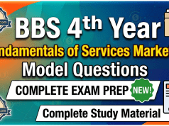 BBS 4th Year Fundamentals of Services Marketing Model Questions BBS 4th Year Fundamentals of Services Marketing Model Questions