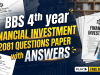 BBS 4th Year Financial Investment 2081 Questions Paper BBS 4th year Financial Investment 2081 Questions Paper with Answers