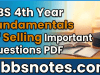 BBS 4th year Fundamentals of Selling Important Questions PDF BBS 4th year Fundamentals of Selling Important Questions PDF