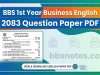 BBS 1st Year Business English 2083 Question Paper PDF BBS 1st Year Business English 2083 Question Paper PDF