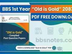 BBS 1st Year Old is Gold 2083 PDF free download BBS 1st Year Old is Gold 2083 PDF free download