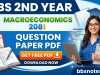BBS 2nd Year Macroeconomics 2081 Question Paper PDF BBS 2nd Year Macroeconomics 2081 Question Paper PDF