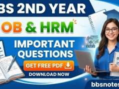 BBS 2nd Year OB and HRM Important Questions PDF BBS 2nd Year OB and HRM Important Questions PDF