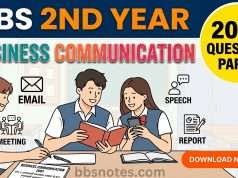 BBS 2nd Year Business Communication 2081 Question Paper BBS 2nd Year Business Communication 2081 Question Paper