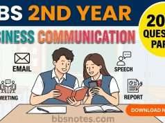 BBS 2nd Year Business Communication 2082 Question Paper BBS 2nd Year Business Communication 2082 Question Paper