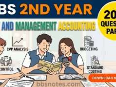 BBS 2nd Year Cost and Management Accounting Question Paper 2081 BBS 2nd Year Cost and Management Accounting Question Paper 2081