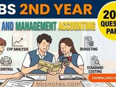 BBS 2nd Year Cost and Management Accounting Question Paper 2082 BBS 2nd Year Cost and Management Accounting Question Paper 2082
