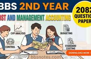 BBS 2nd Year Cost and Management Accounting Question Paper 2082 BBS 2nd Year Cost and Management Accounting Question Paper 2082