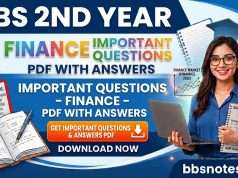 BBS 2nd Year Finance Important Questions PDF with Answers BBS 2nd Year Finance Important Questions PDF with Answers