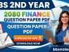 BBS 2nd Year Finance Question Paper 2080 PDF BBS 2nd Year Finance Question Paper 2080 PDF