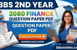 BBS 2nd Year Finance Question Paper 2080 PDF BBS 2nd Year Finance Question Paper 2080 PDF