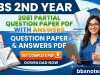 BBS 2nd year 2081 partial question paper PDF with answers BBS 2nd year 2081 partial question paper PDF with answers