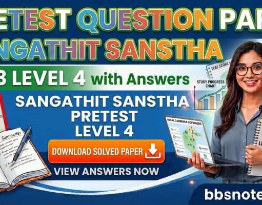 Sangathit Sanstha Pretest Question Paper 2083 Level 4 with Answers Sangathit Sanstha Pretest Question Paper 2083 Level 4 with Answers